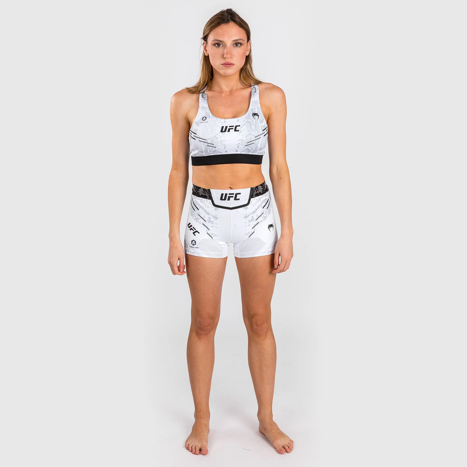 UFC Adrenaline by Venum Authentic Fight Night  Women’s Sports Bra - White - Image 3
