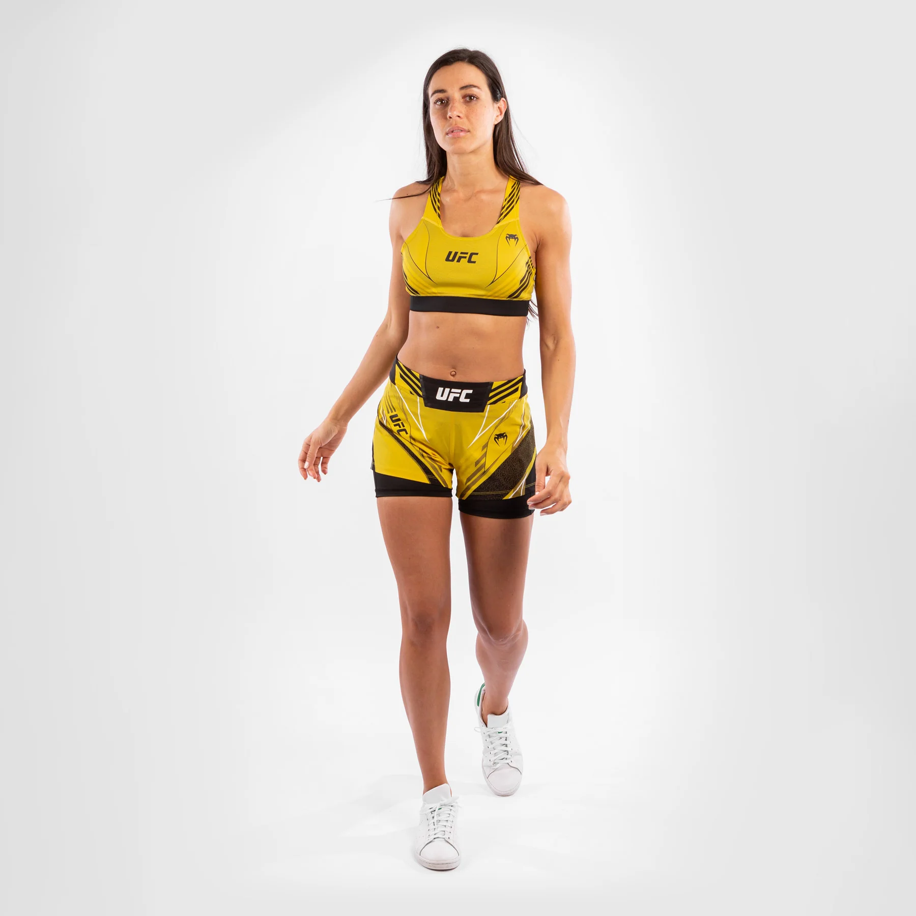 UFC Venum Authentic Fight Night Women's Sport Bra - Yellow - Image 7