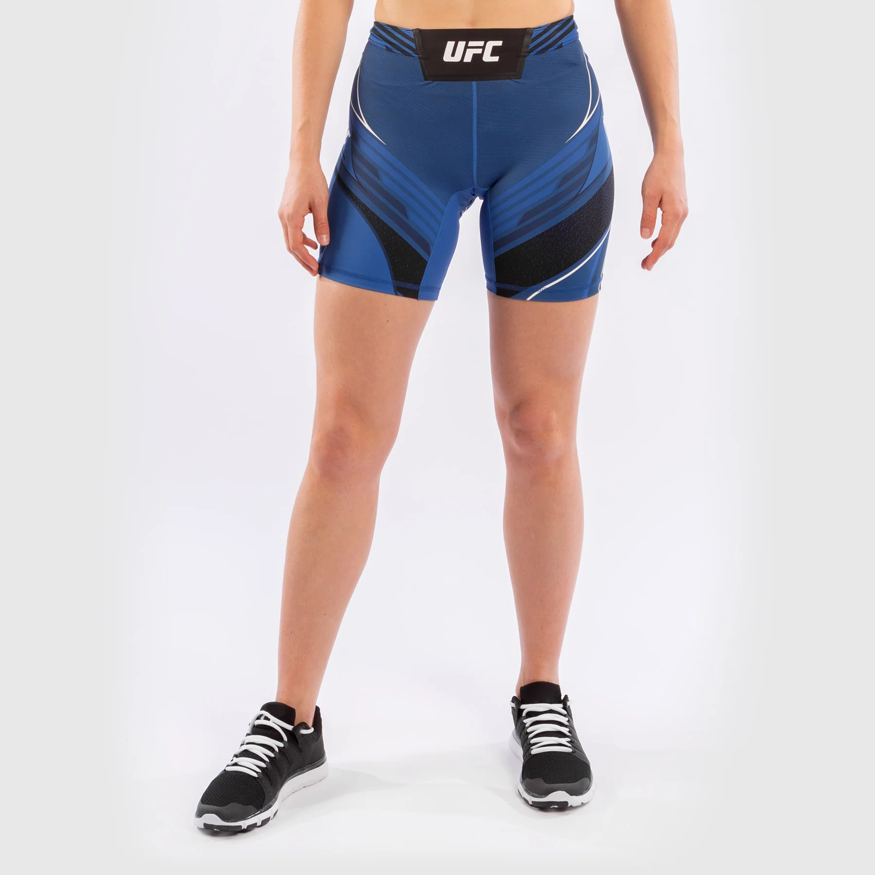 UFC Venum Authentic Fight Night Women's Vale Tudo Shorts - Long Fit - Blue - Image 4