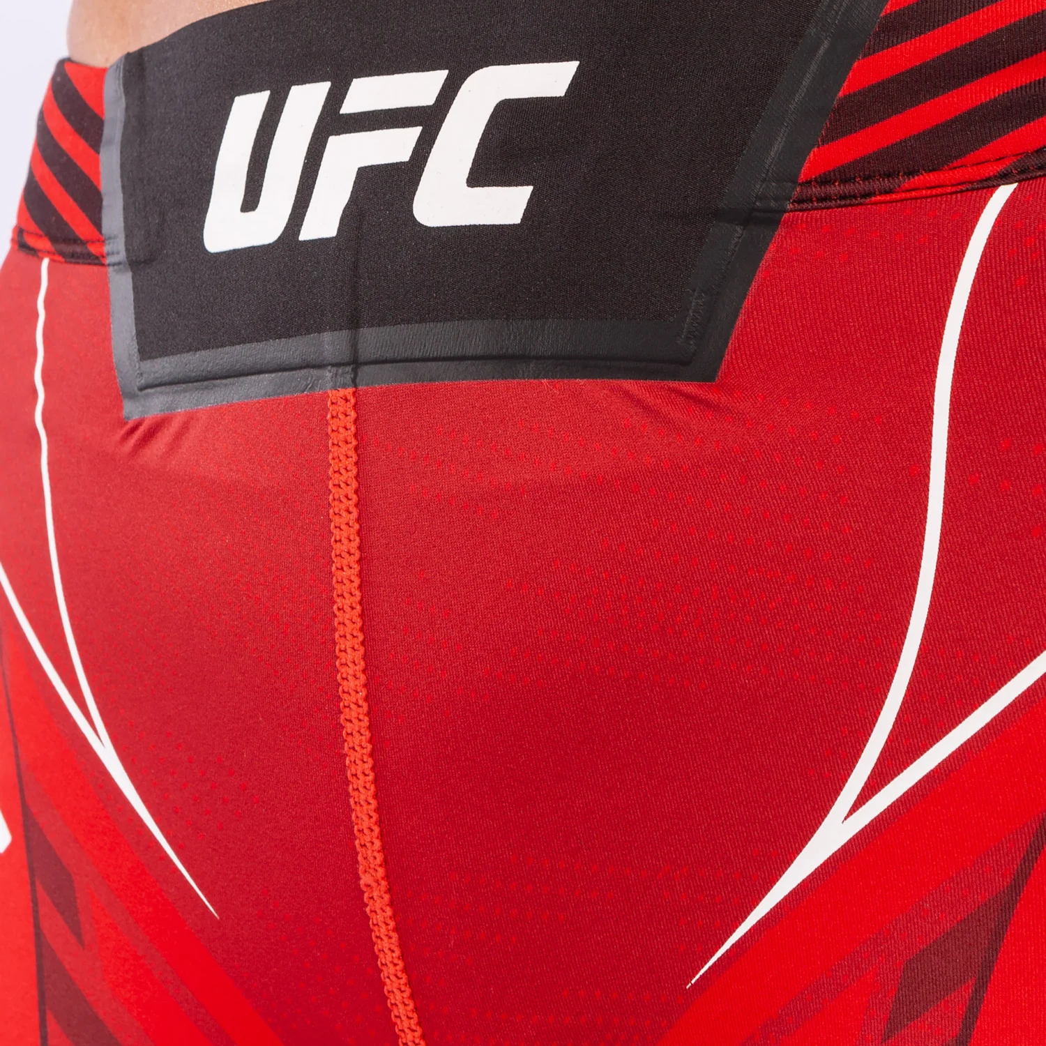 UFC Venum Authentic Fight Night Women's Vale Tudo Shorts - Short Fit - Red - Image 5