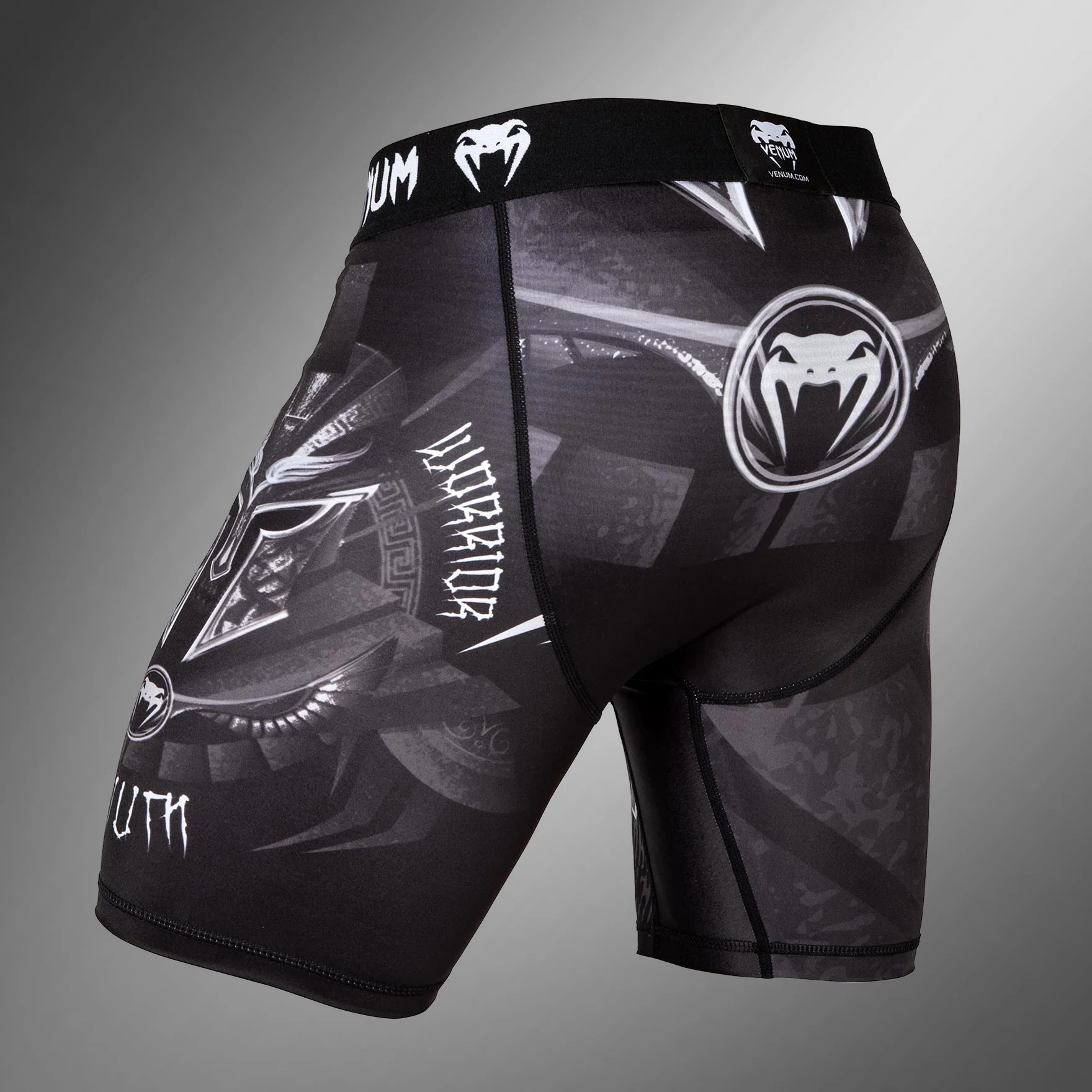 Vale Tudo Shorts Venum Gladiator 3.0 - Black/White - Image 4