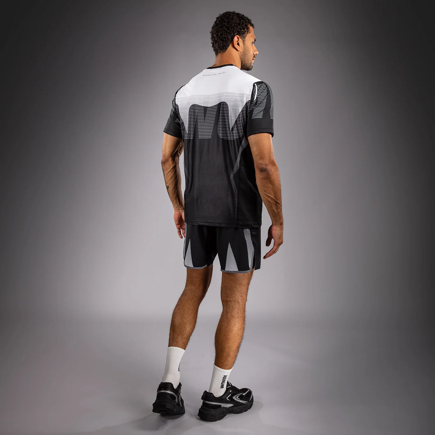 Venum Adrenaline Dry Tech T-Shirt - Black/Silver Grey - Image 3