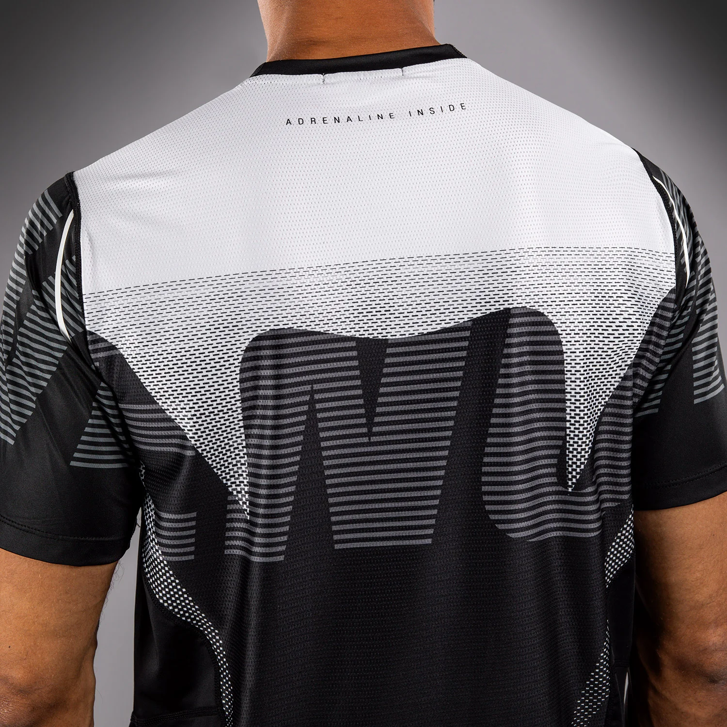 Venum Adrenaline Dry Tech T-Shirt - Black/Silver Grey - Image 5