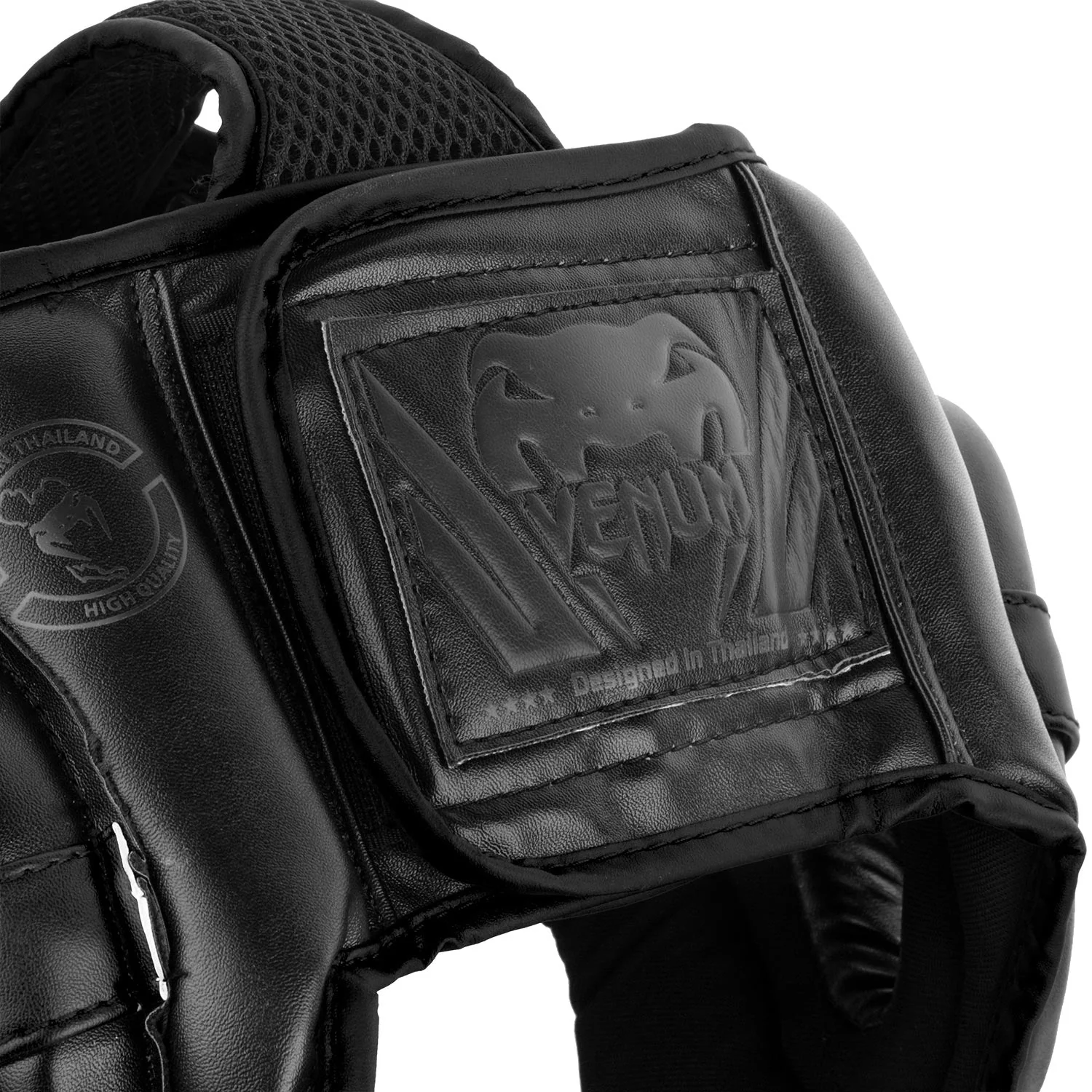 Venum Challenger Open Face Headgear - Black/Black - Image 4