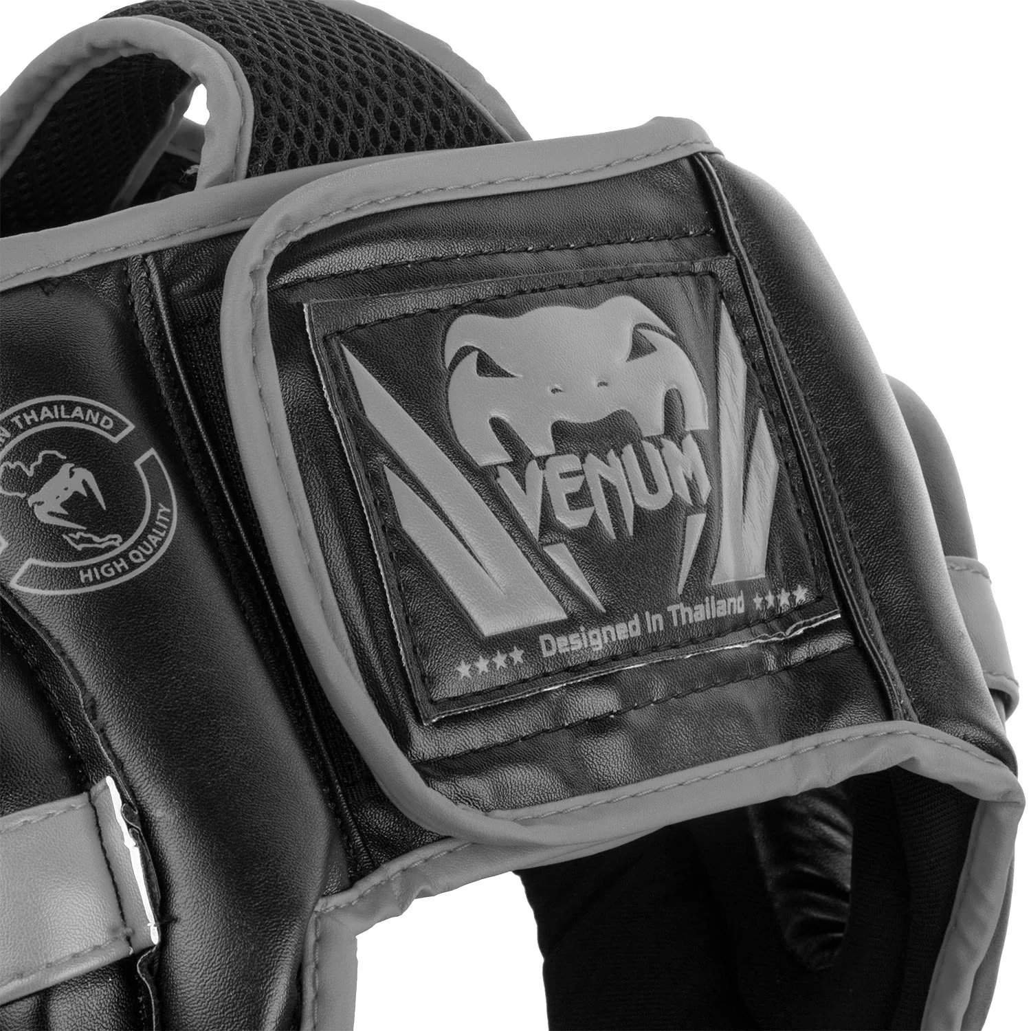 Venum Challenger Open Face Headgear - Black/Grey - Image 5