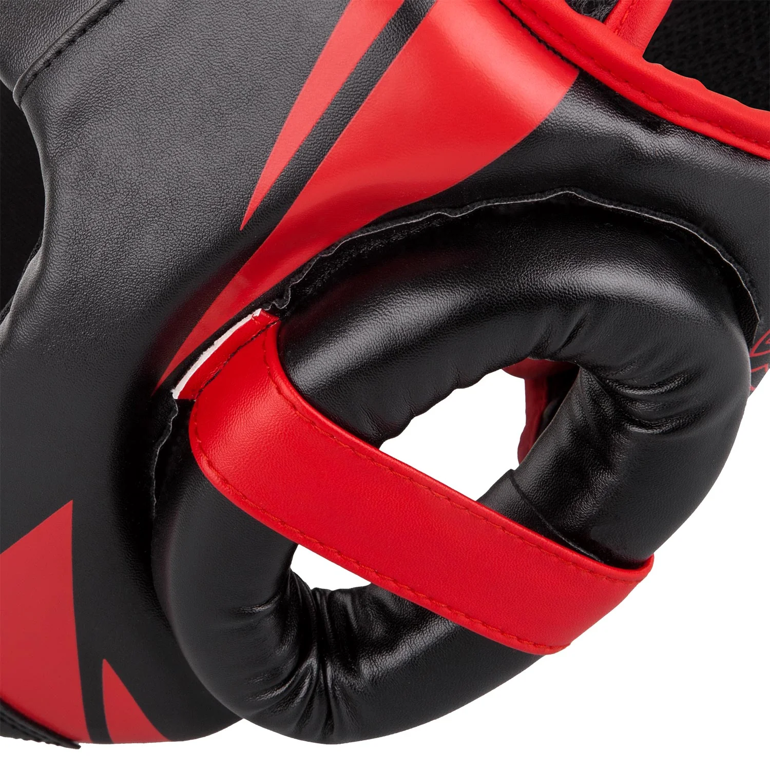 Venum Challenger Open Face Headgear - Black/Red - Image 4