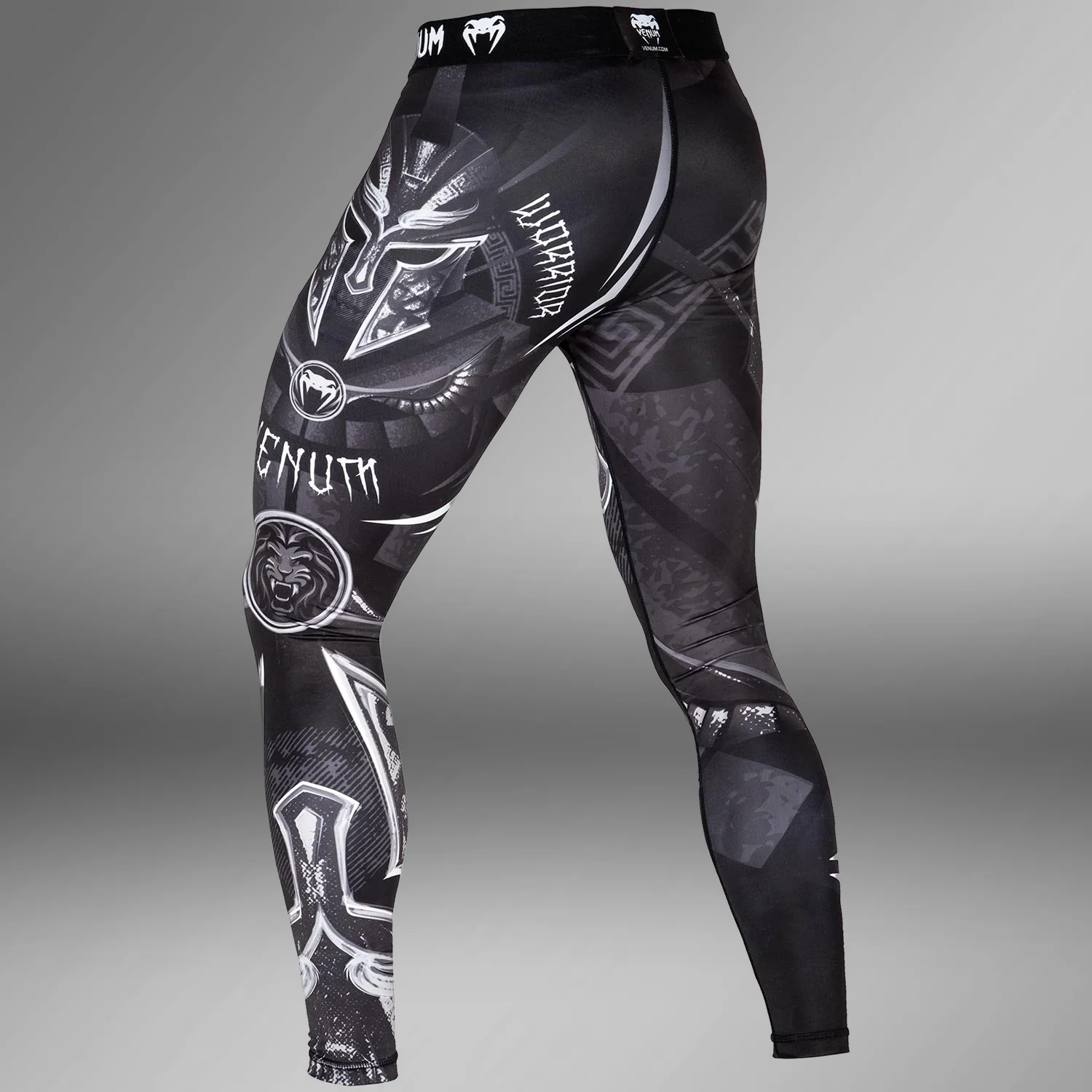 Venum Gladiator 3.0 Compression Tights - Black/White - Image 3