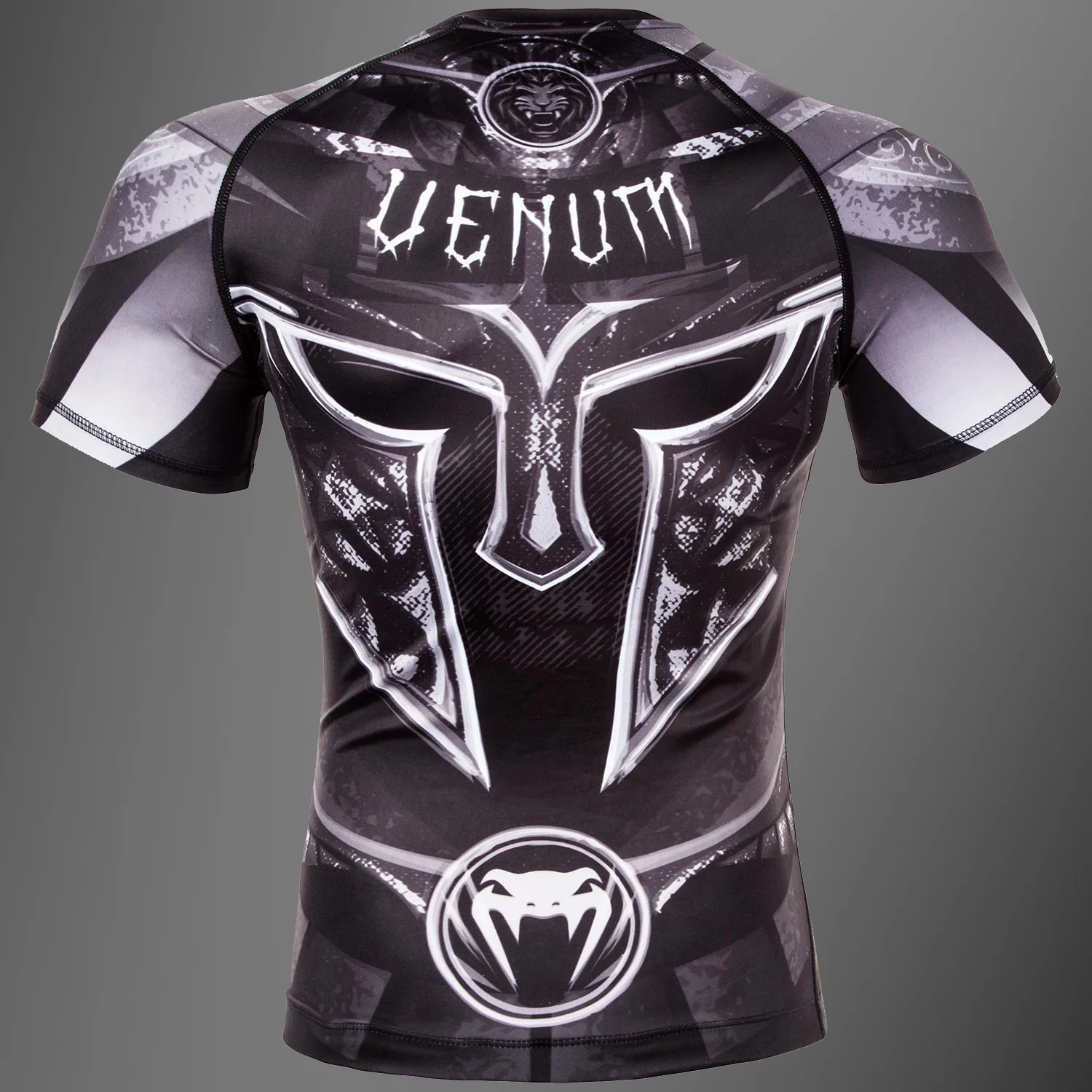Venum Gladiator 3.0 Rashguard - Black/White - Short Sleeves - Image 4