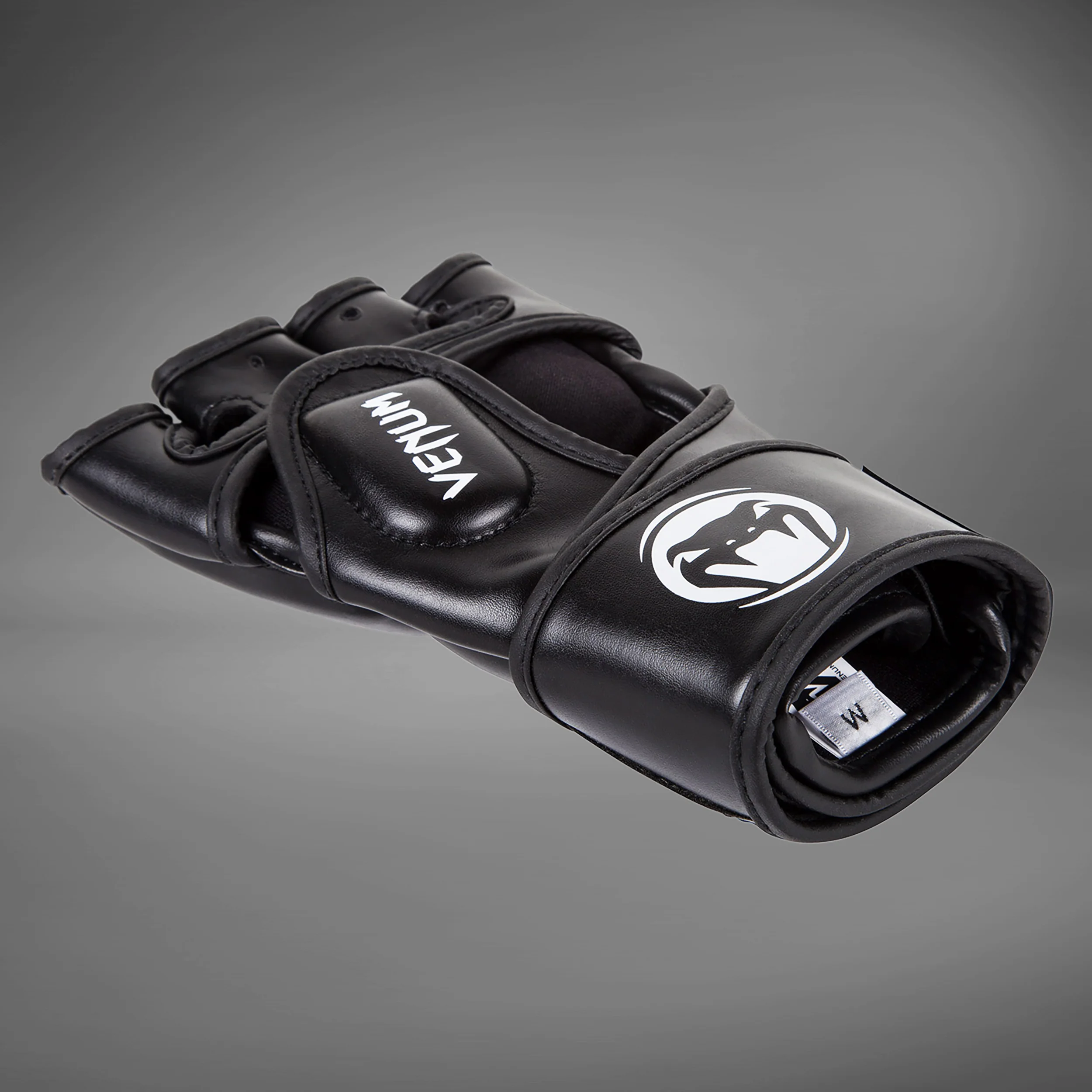 Venum Impact MMA Gloves - Skintex Leather - Black - Image 5
