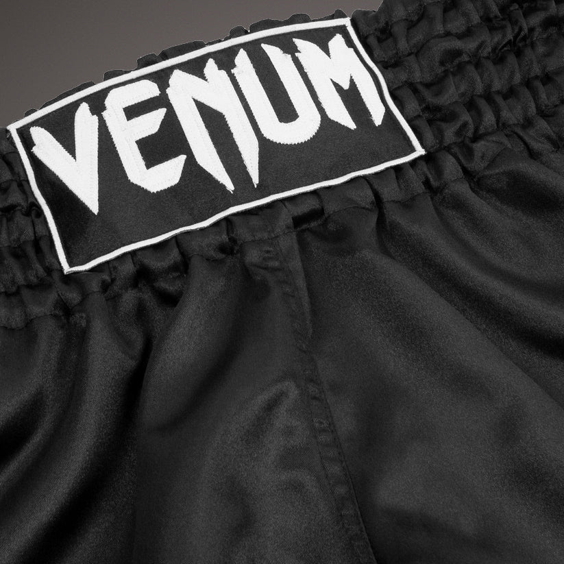Venum Classic Muay Thai Short - Black/White - Image 3