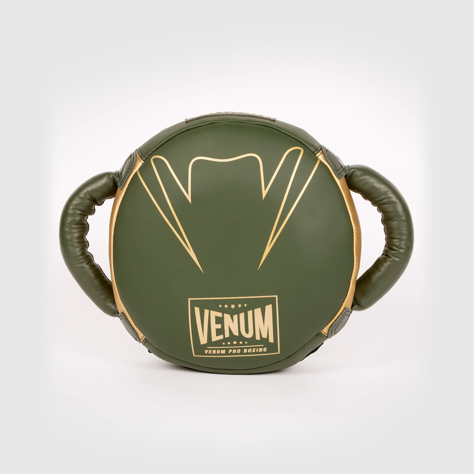 Venum Pro Boxing Mini Round Punch Shield - Khaki/Gold - Image 4