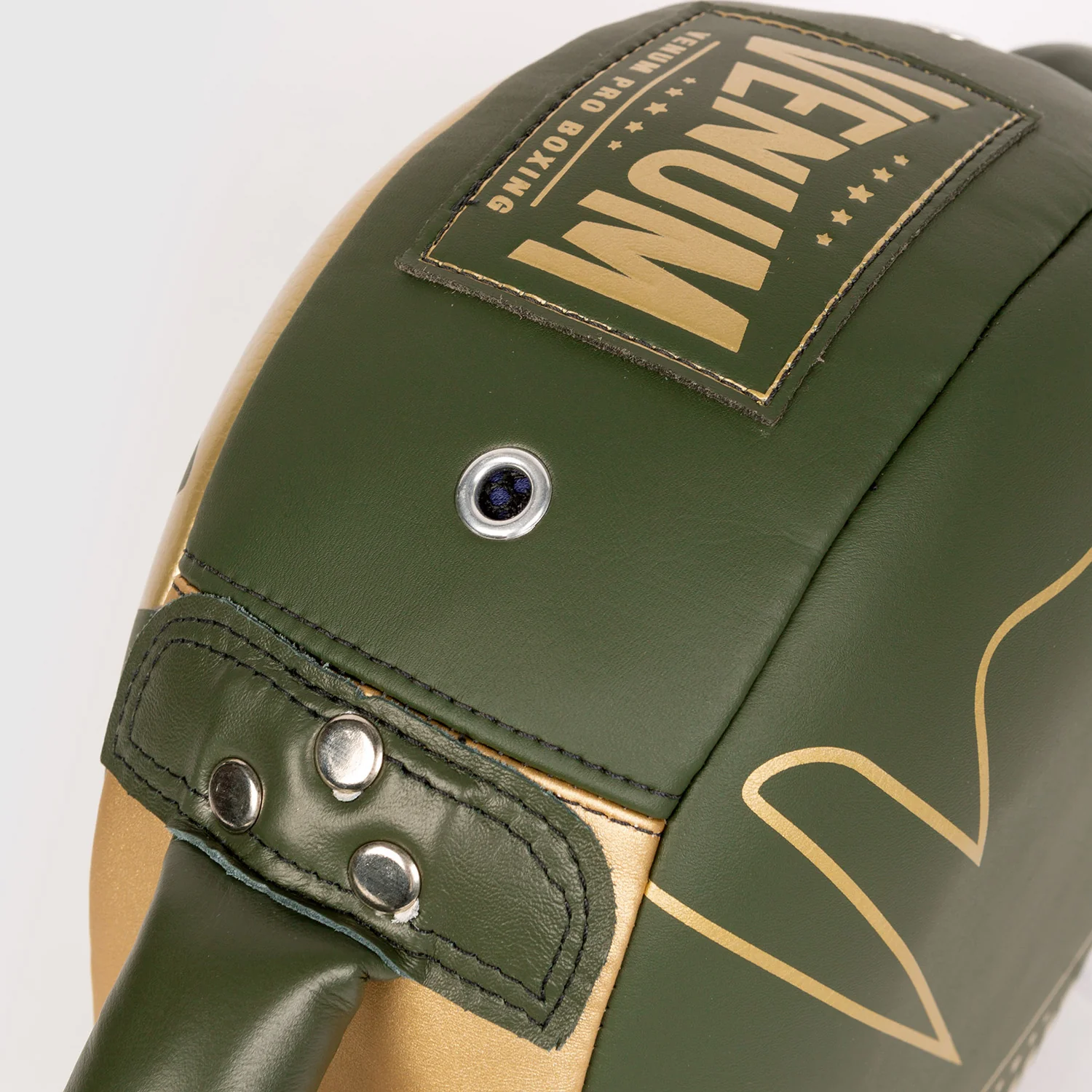Venum Pro Boxing Mini Round Punch Shield - Khaki/Gold - Image 5