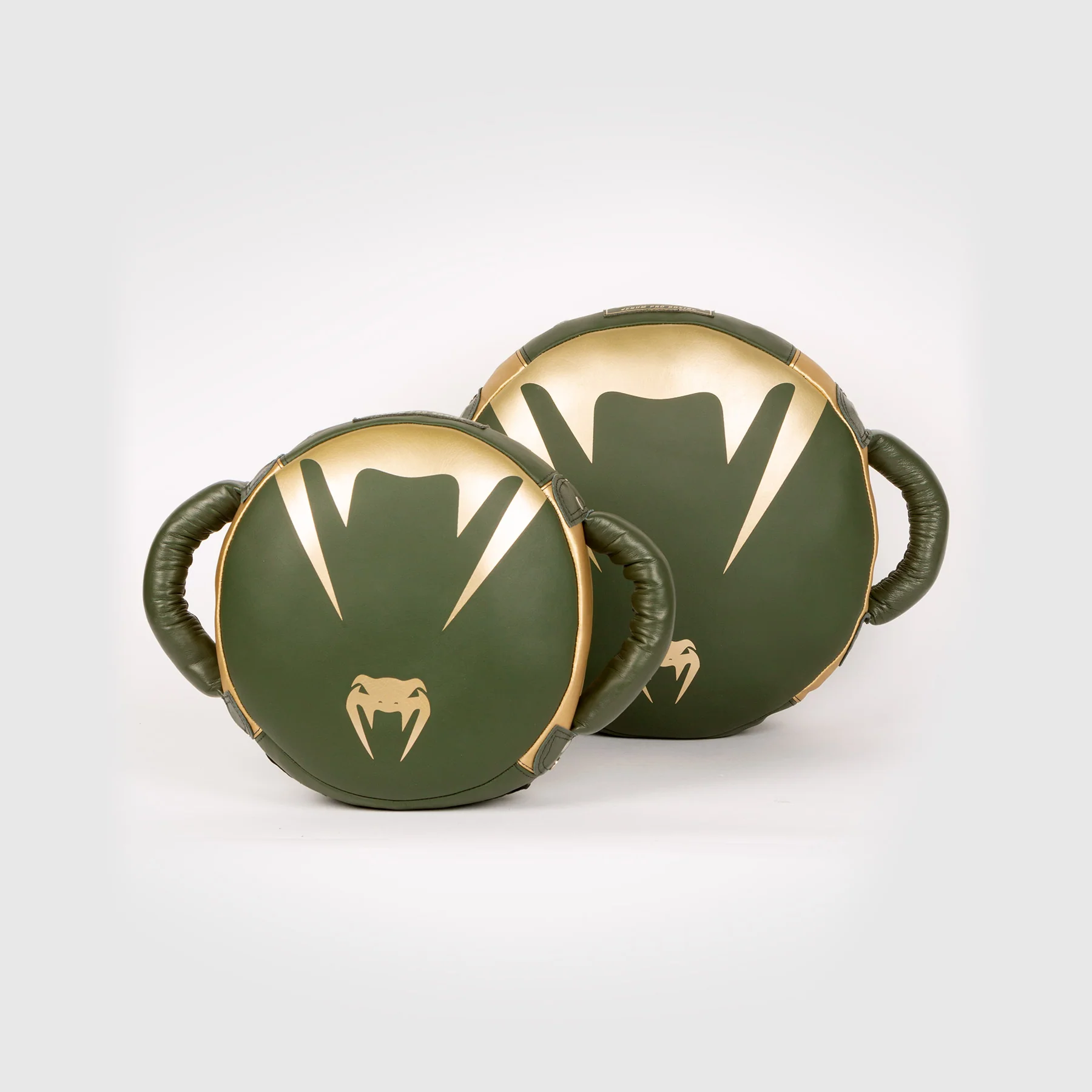 Venum Pro Boxing Mini Round Punch Shield - Khaki/Gold - Image 8