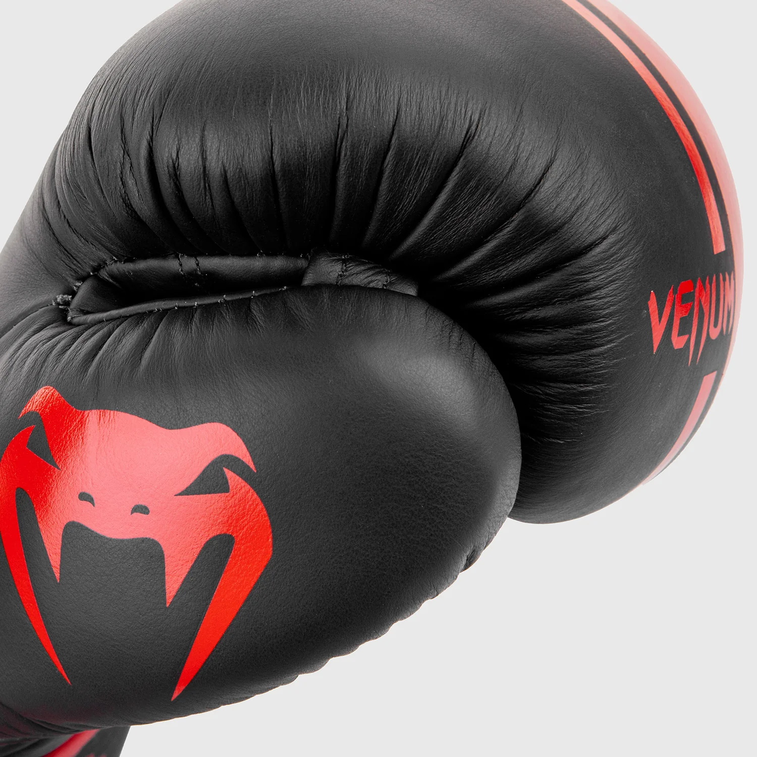 Venum Shield Pro Boxing Gloves Velcro - Black/Red - Image 6