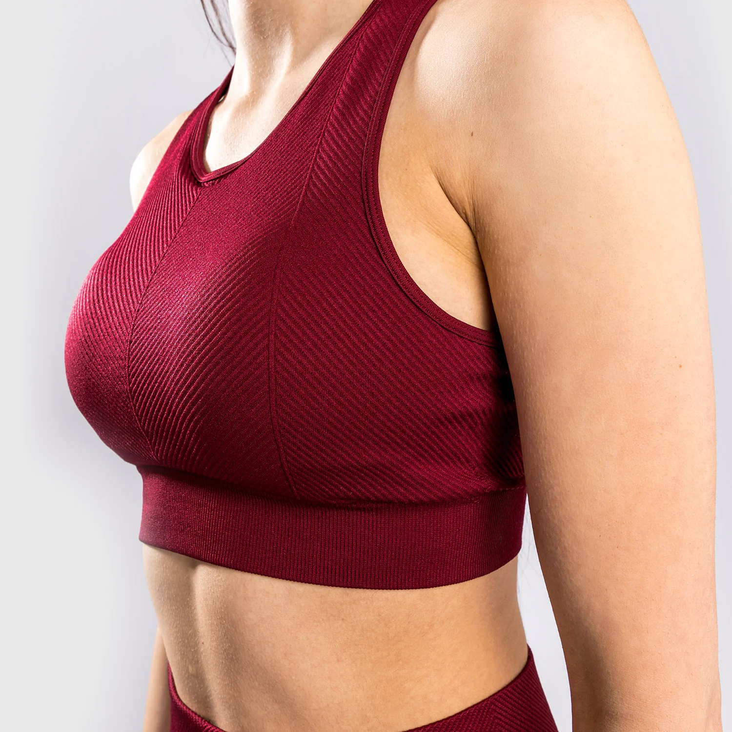 Venum Sparring Seamless Sports Bra - For Women - Burgundy - Image 6