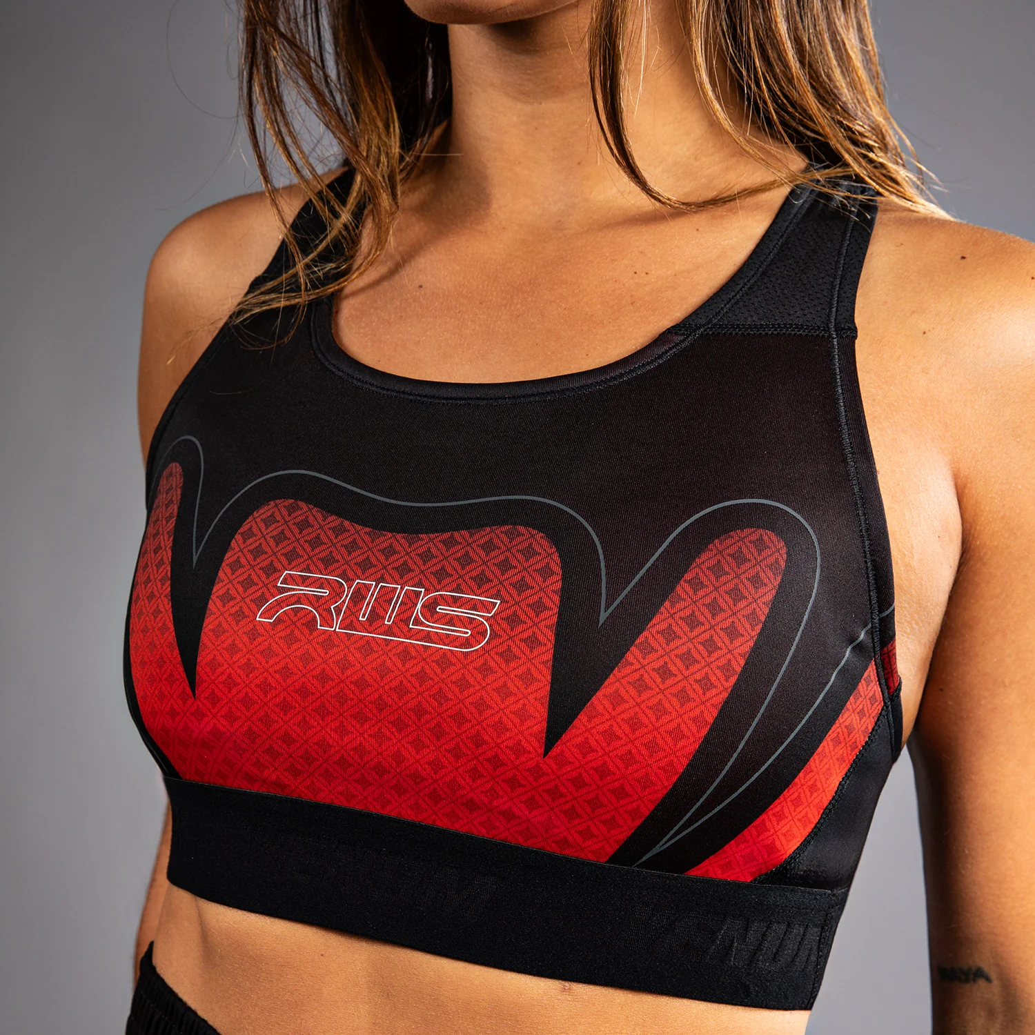 Venum x RWS 2.0 Women’s Sports Bra - Black/Red - Image 5