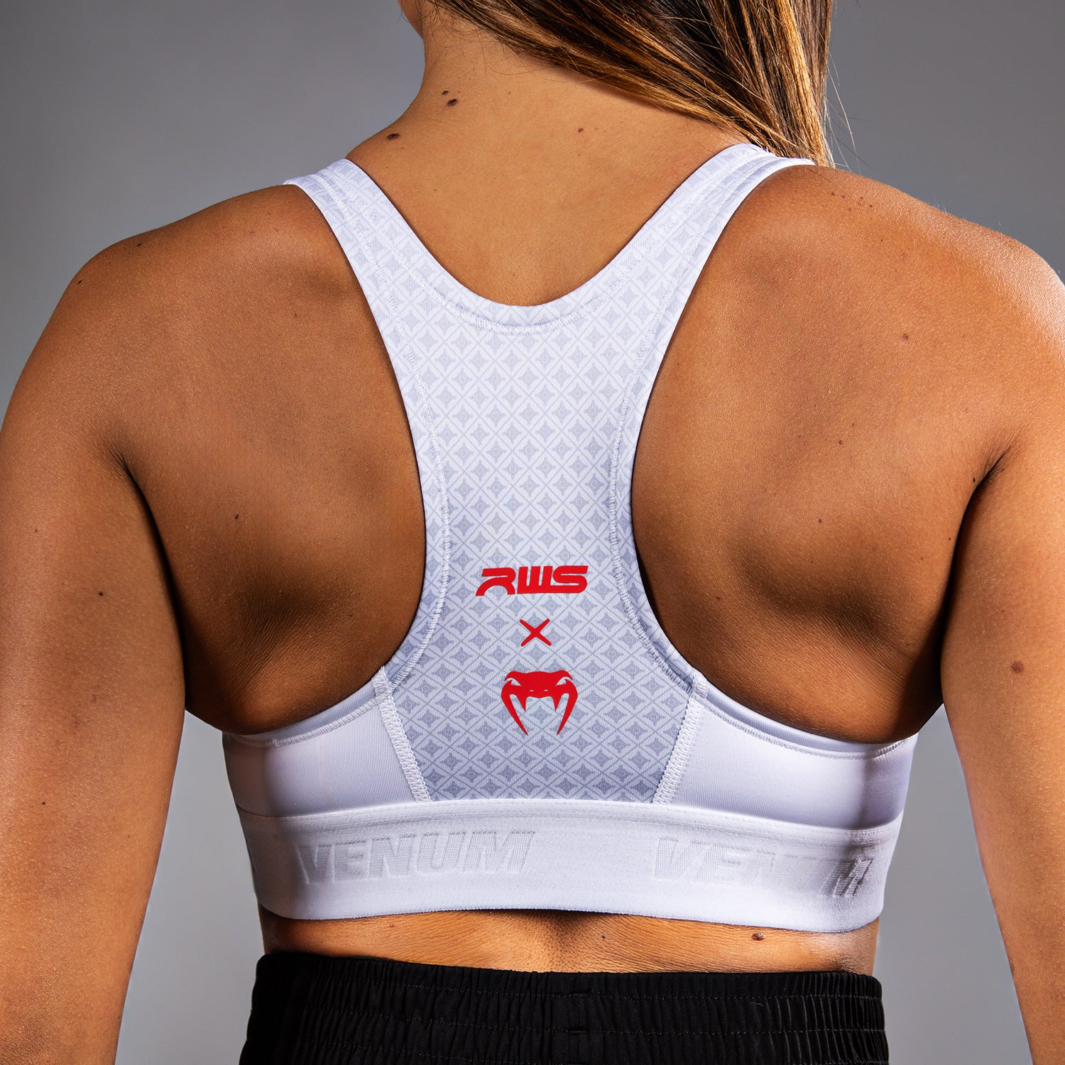 Venum x RWS 2.0 Women’s Sports Bra - White/Red - Image 4