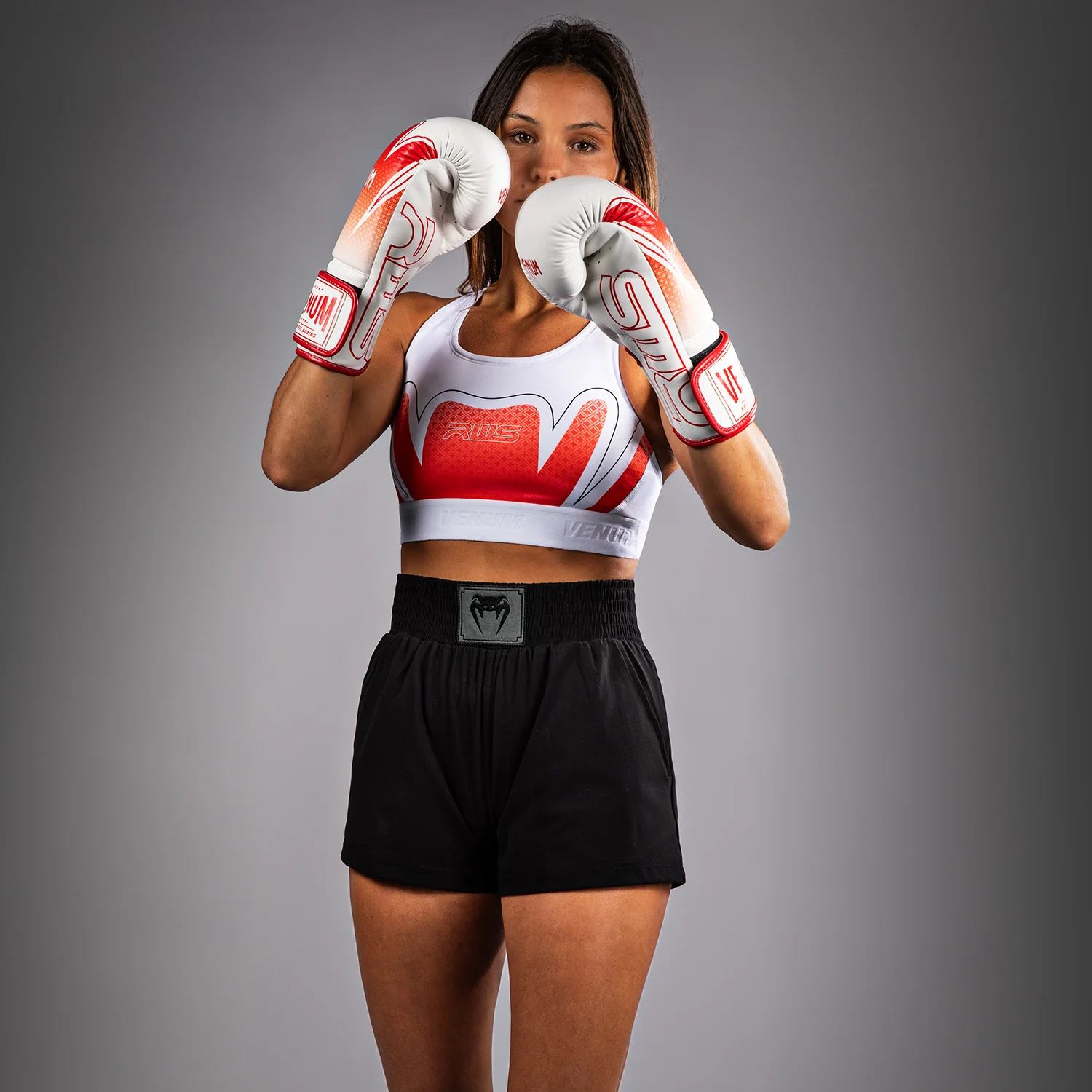 Venum x RWS 2.0 Women’s Sports Bra - White/Red - Image 7